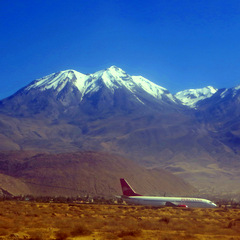Peru mountain and airstrip