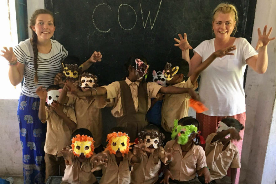 Volunteering in day care centre in Udaipur