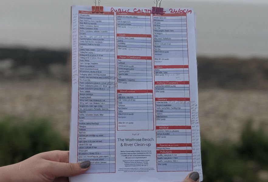 Cleaning the beech checklist clipboard