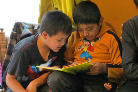 Children reading