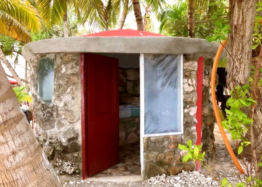 beach cabana in Belize