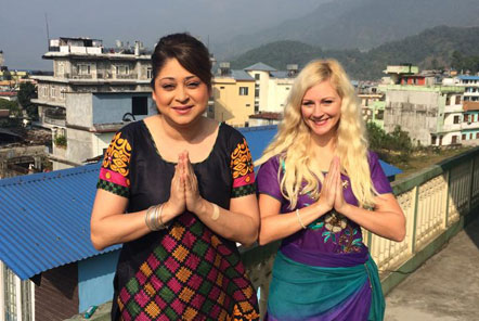 Yasmine and Jade in Nepal