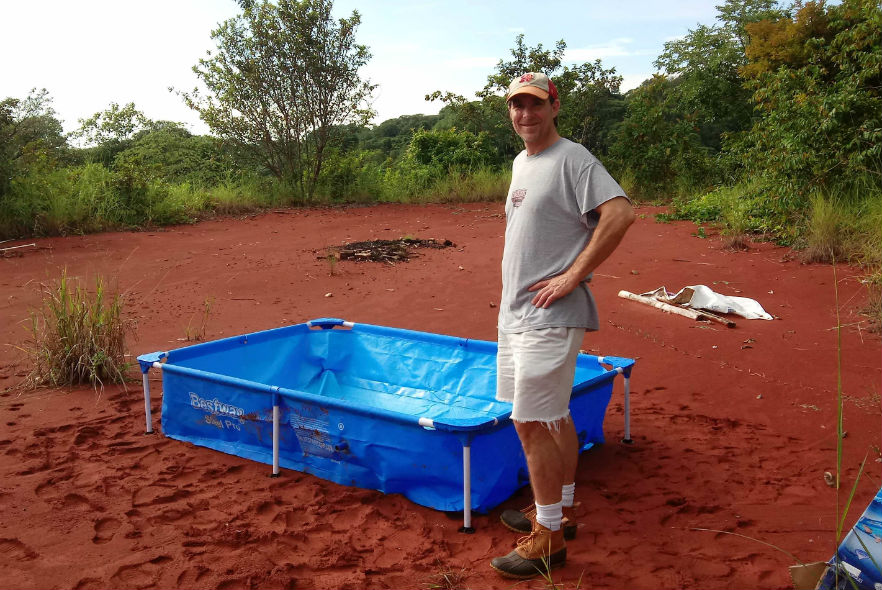 A therapy pool for rehabilitating sloths