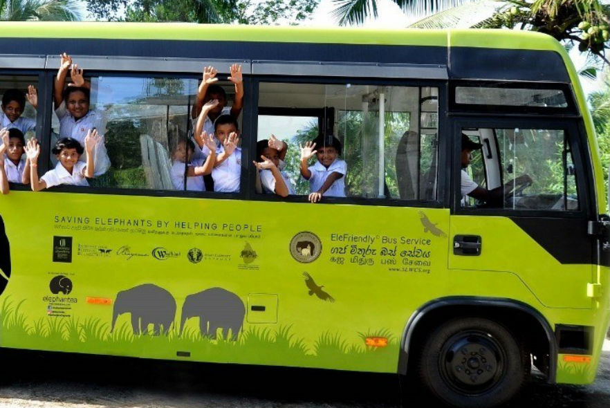 EleBus taking children to school