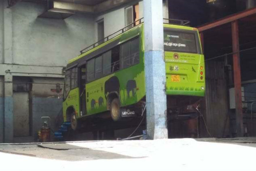 EleBus undergoing repairs