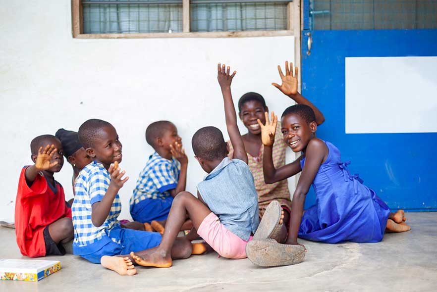 Children at school in Ghana