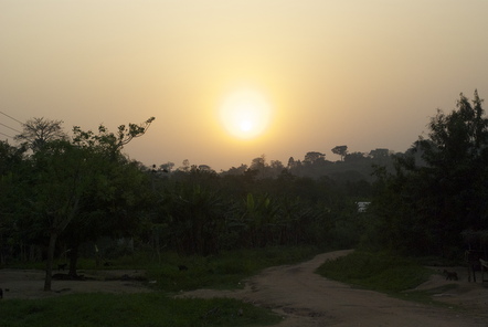 Sunset in Ghana