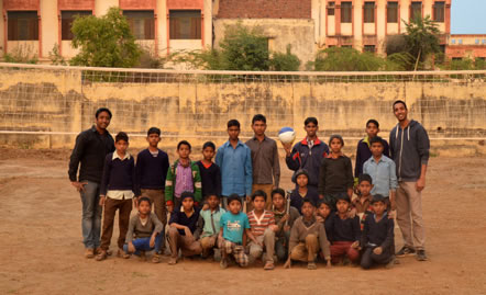 A new play area for the children in India 