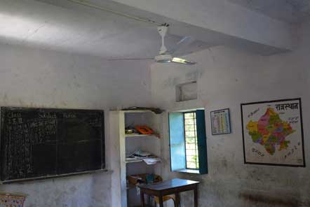 Classrooms are now lit and have working fans