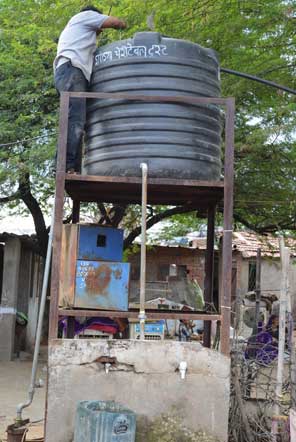 The local community now have access to water