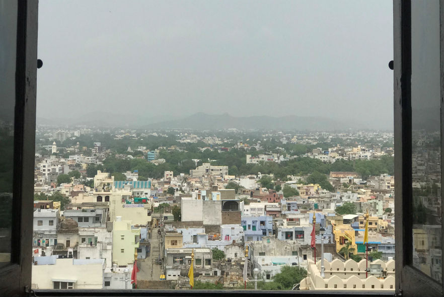 Views of Udaipur from the Monsoon Palace