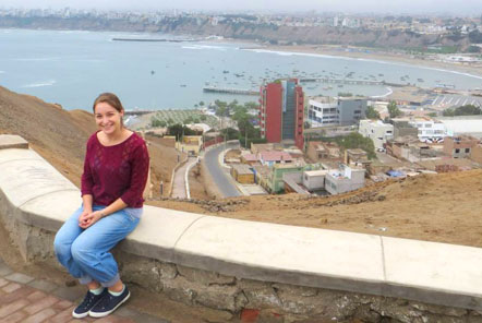 View from the top of the cliffs in Lima