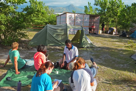 Building in Madagascar - Camp Site