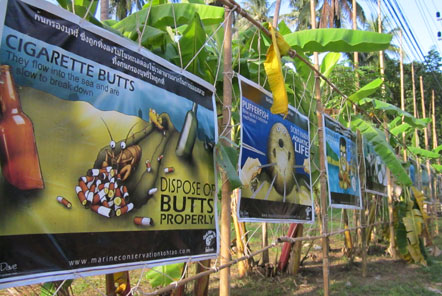 Conservation signs constructed for the festival