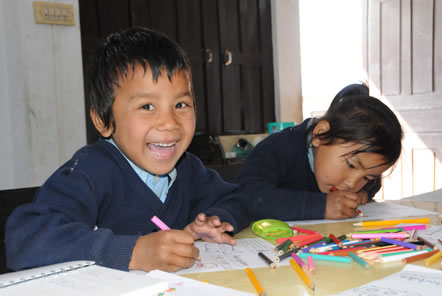 Children at Annapurna