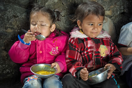 Outdoor365 fund meals for children in Nepal