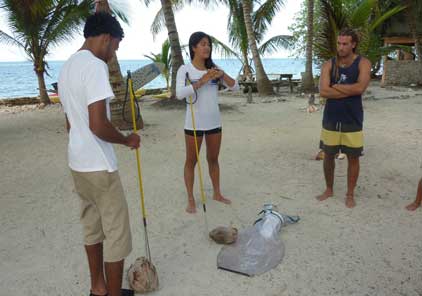 Lionfish spearing practise