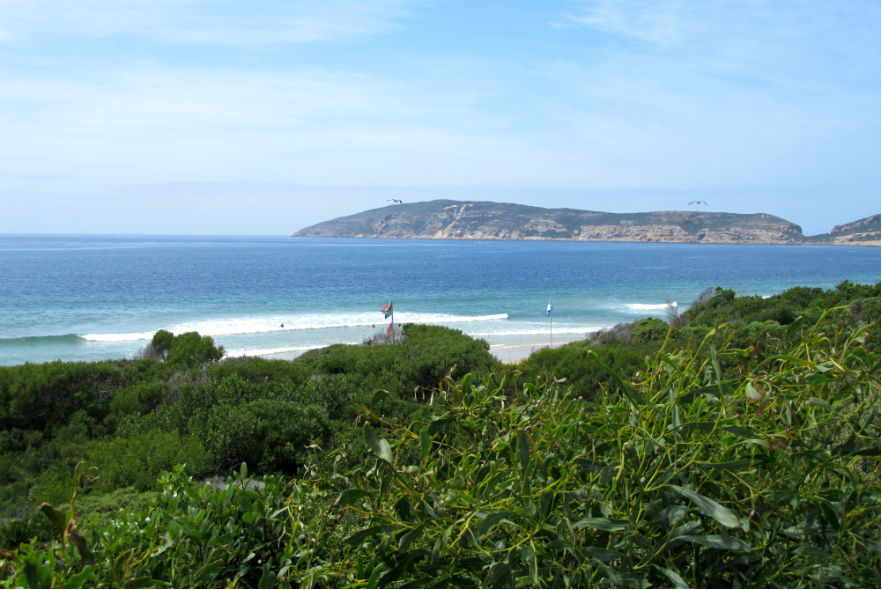 View of Plettenburg Bay in South Africa 
