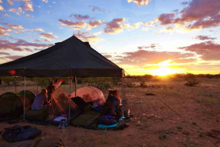 Wilderness camp in Namibia