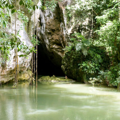 Belize jungle cave
