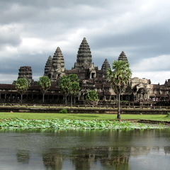 The infamous Angkor Wat temples