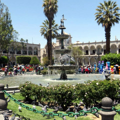 Peru city square