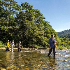 Peru Amazon river crossing