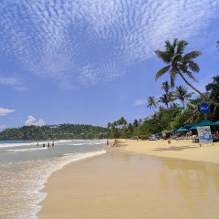 Mirissa beach on the south coast